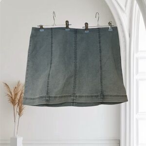 Wild Fable Denim Mini Skirt in Gray